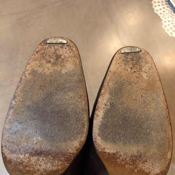 VINTAGE 1970s GUCCI Designer Luxury Italian Charm Mahogany Leather Heel Pumps - Picture 11 of 15